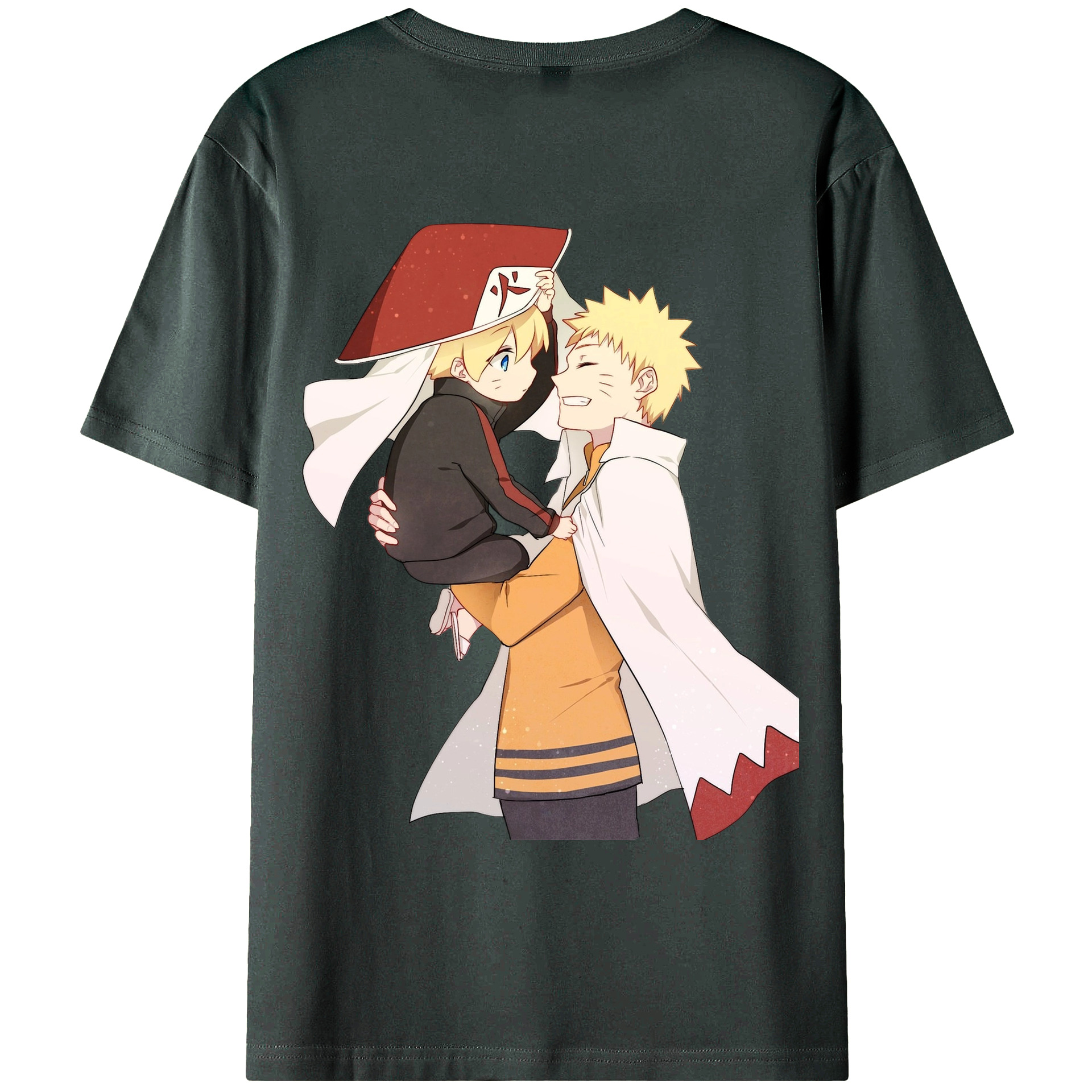 （画像用） NARUTO -ナルト- うずまき ナルト Uzumaki Naruto 綿100％ メンズ半袖Tシャツ（バックプリント） 通気性